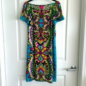Sunny Leigh Tribal Print Dress Medium